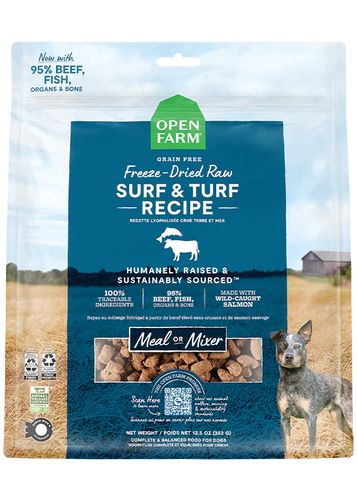 Open Farm Surf & Turf Freeze Dried Raw Dog Food 22oz