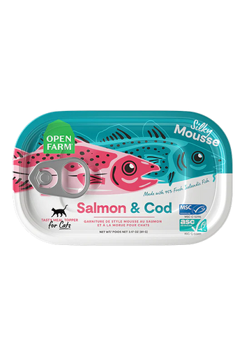 Open Farm Salmon & Cod Topper for Cats 3.17oz