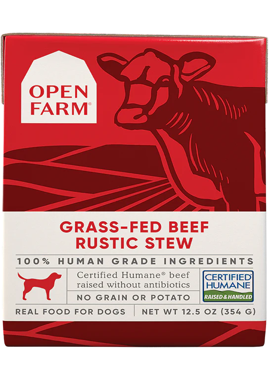 Open Farm Grass-Fed Beef Rustic Stew Wet Dog Food