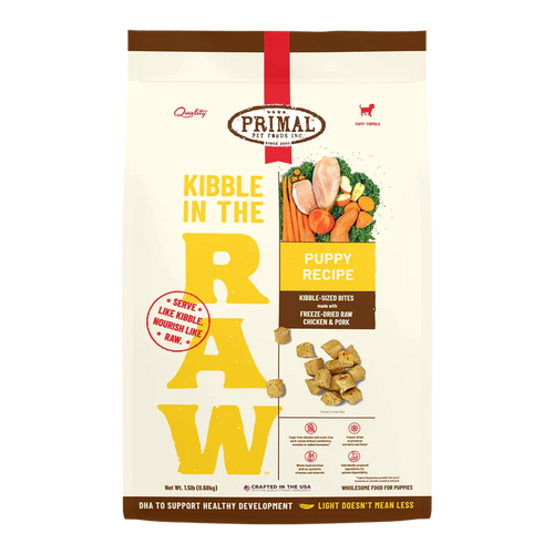 PRIMAL PET FOODS KIBBLE IN THE RAW PUPPY RECIPE - 9LB