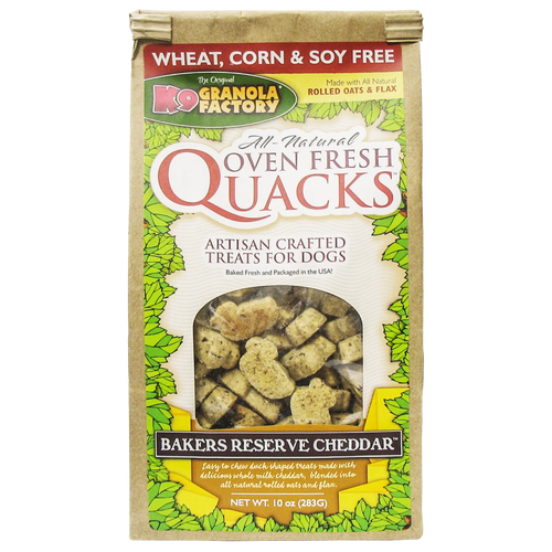 K9 Granol Factory Quacks, Bakers Reserve Cheddar Dog Treats