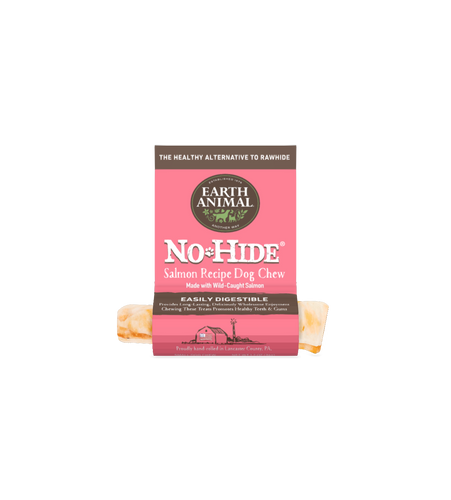 Earth Animal No Hide Salmon Roll 4 Dog Chew 