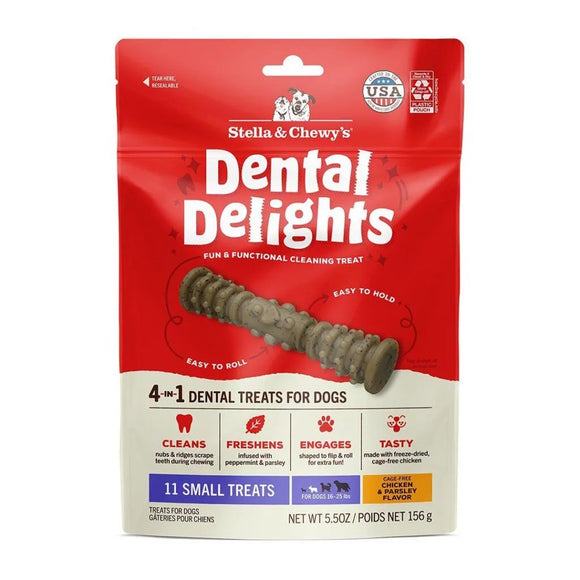 STELLA & CHEWYS SMALL DENTAL DELIGHTS CHICKEN & PARSLEY FLAVOR 5.5oz