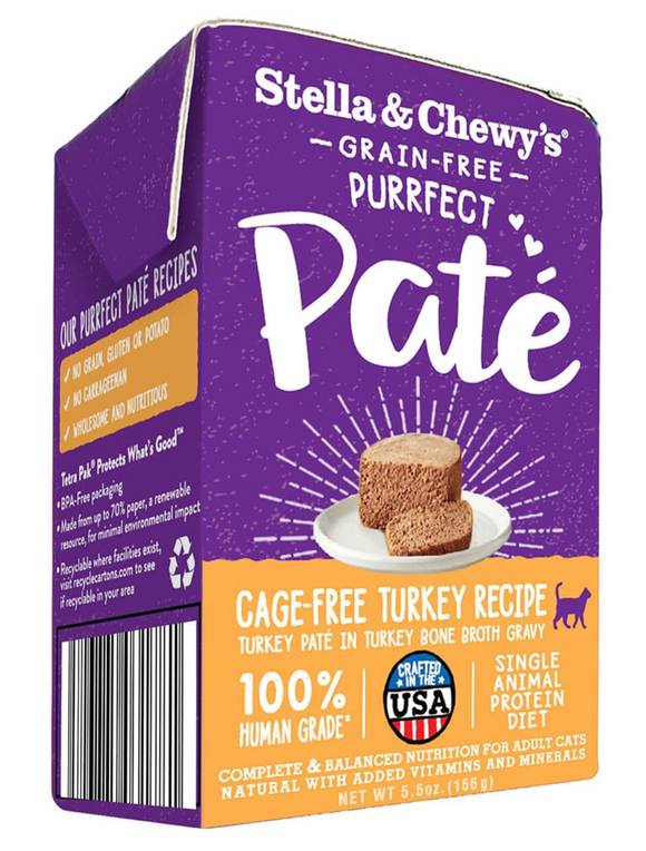 Stella & Chewy's Cage-Free Turkey Paté Wet Cat Food 5.5z