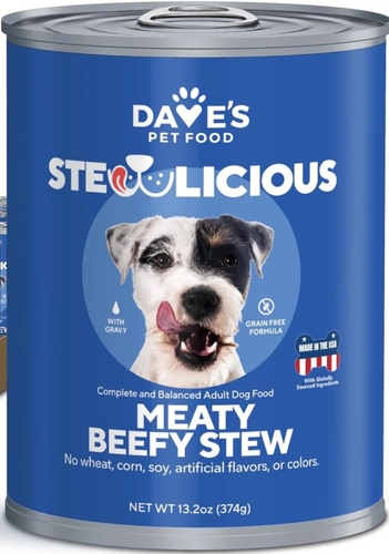 Stewlicious Meaty Beefy Stew For Dogs - 13.2 oz