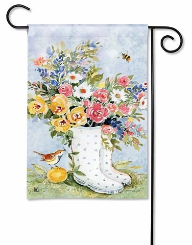 Studi M Spring Wellies Garden Flag