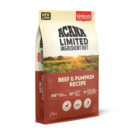 Acana Limited Ingredient Singles, Beef & Pumpkin Recipe Dry Dog Food