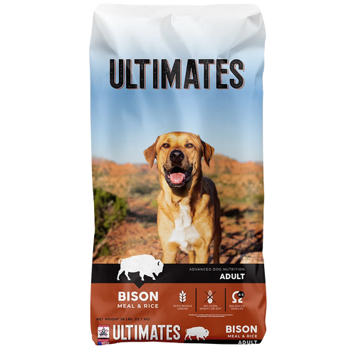 ULTIMATES BISON MEAL & RICE 28LB DRY DOG FOOD