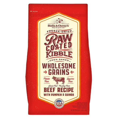 Stella & Chewy's Beef Recipe with Pumpkin & Quinoa Raw Coated Kibble Wholesome Grains - 22lb