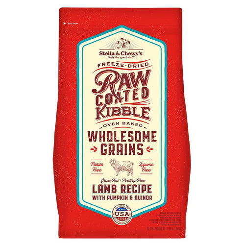 Stella & Chewy's Lamb Recipe with Pumpkin & Quinoa Raw Coated Kibble Wholesome Grains - 22lb