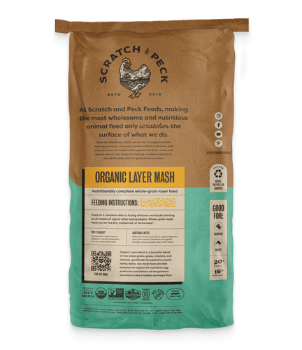 Organic Layer Mash 16% - Suitable for Chickens and Ducks 40#