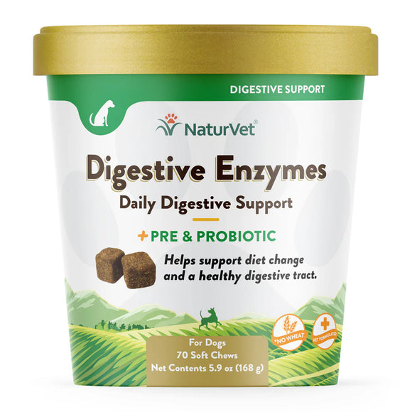 Digestive Enzymes Soft Chews with Prebiotics & Probiotics - 70ct