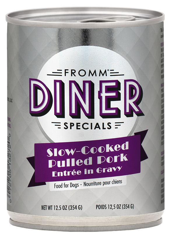 FROMM SLOW-COOKED PULLED PORK ENTRÉE IN GRAVY 12oz WET DOG FOOD