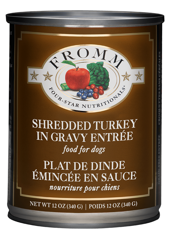 FROMM SHREDDED TURKEY IN GRAVY ENTRÉE 13oz DOG FOOD