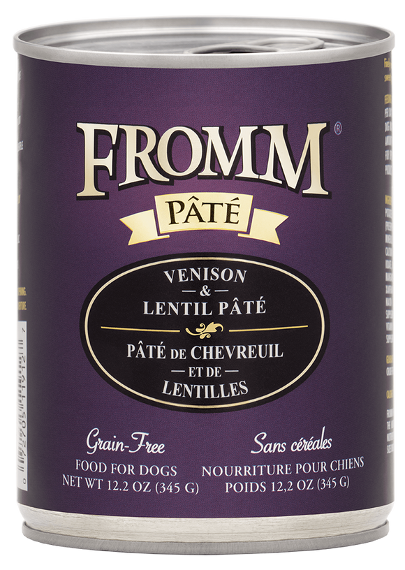 FROMM VENISON & LENTIL PÂTÉ 12.2oz DOG FOOD