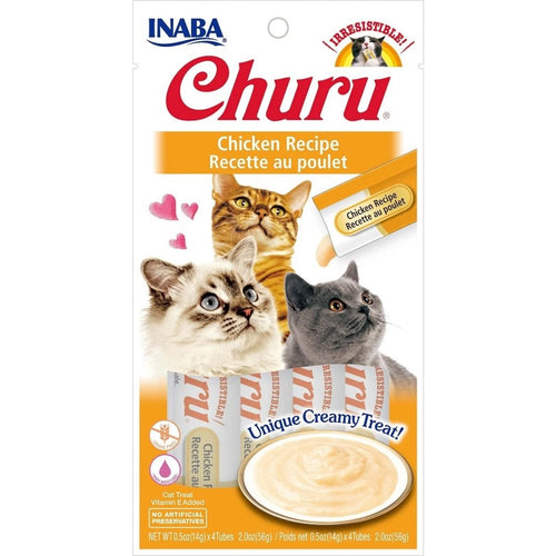 Inaba Ciao Churu Puree Cat Treat Tubes -4pk