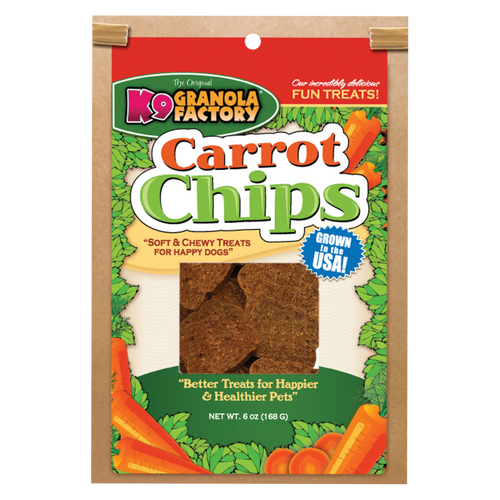 K9 Granola Factory Carrot Chips For Dogs, 6oz