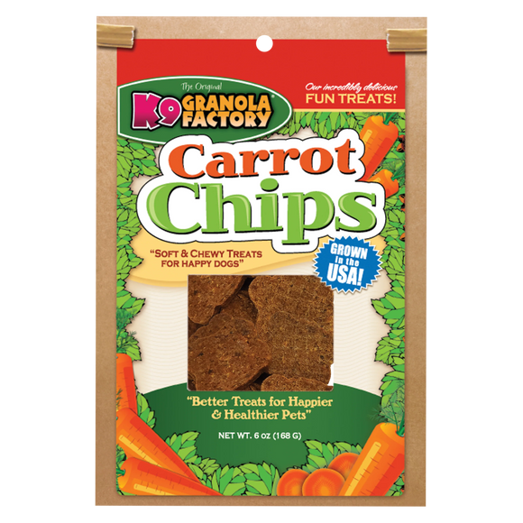 K9 Granola Factory Carrot Chips For Dogs, 6oz