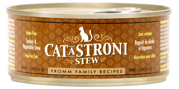 FROMM CATASTRONI TURKEY & VEGETABLE STEW 5.5z WET CAT FOOD