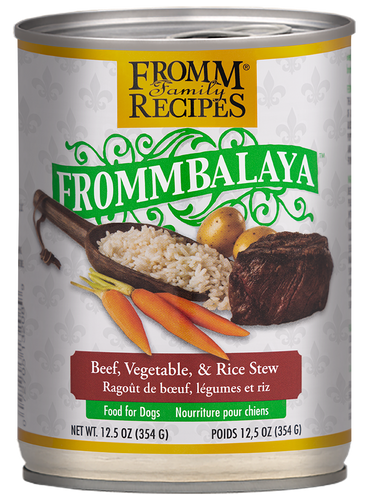 FROMM FROMMBALAYA BEEF, VEGETABLE, & RICE STEW 12.5oz DOG FOOD