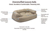 Overstuffed Luxury Large Dog Sofa - Olive