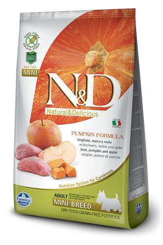 Farmina N&D Pumpkin Grain-Free Boar & Apple Mini Breed Adult Dog Food