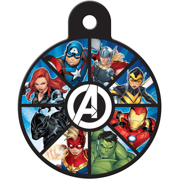 MARVEL Avengers Multi Character Pet ID Tag, Lg. Circle