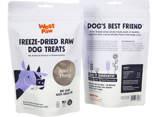 West Paw Beef Liver Single Ingredient Dog Treat