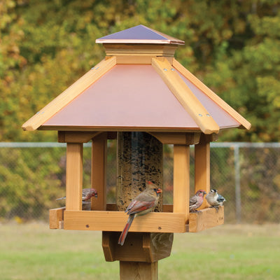 Coppertop Wood Gazebo Feeder