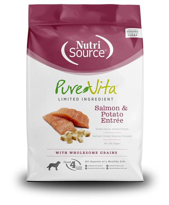 Pure Vita Salmon & Potato Entrée Limited Ingredient Dog Food