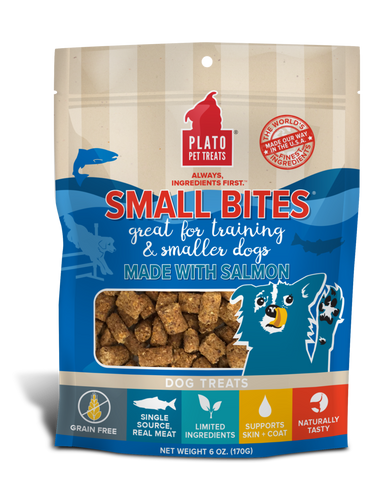 Small Bites Salmon Meaty Morsel Dog Treats - 6oz.