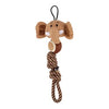 Zeus Mojo Naturals Tennis Rope Tug - Elephant & Giraffe Assorted