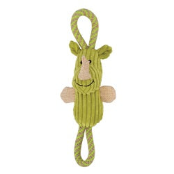 Zeus Mojo Naturals Figure-8 Rope Tug - Lion & Rhino Assorted