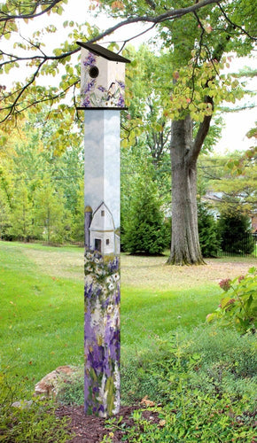 Meadow Brook Barn 6' Birdhouse Art Pole