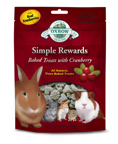 Oxbow Simple Rewards Baked Treats With Cranberry